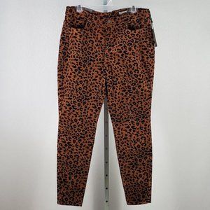 BLANK NYC  the bond Leopard print corduroy denim Sz 32 NEW